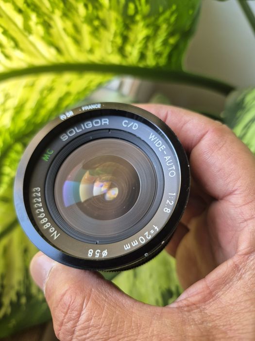 Obiectiv manual focus Soligor 20mm f2.8 montura Olympus om