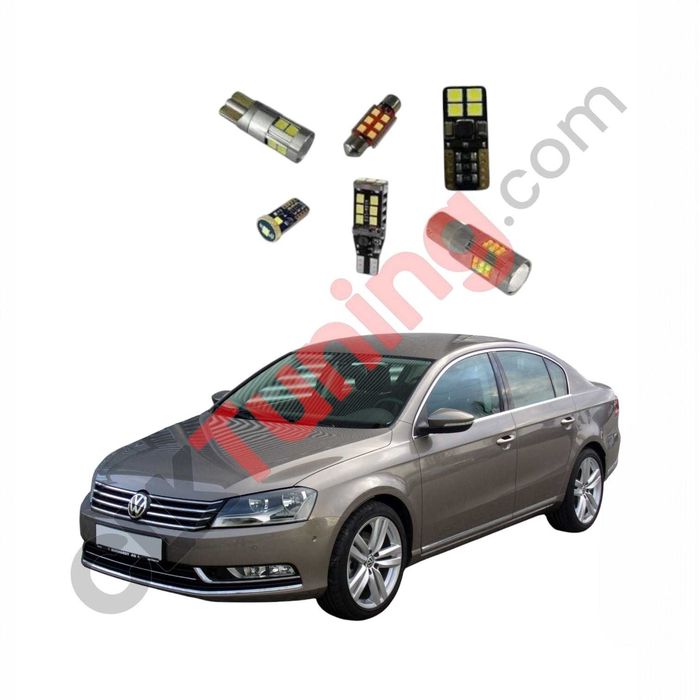 Pachet becuri led leduri pt iluminare interior Volkswagen Passat B7