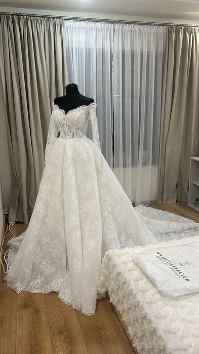 Rochie mireasă dantelă franțuzească
