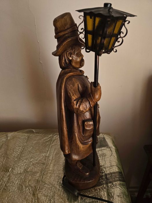 Statueta strajer Veioza vintage – Lampă Străjer/Paznic de noapte