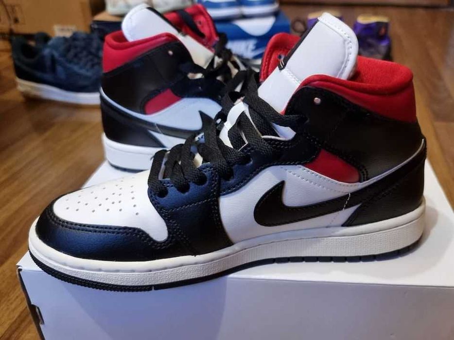 Damă - Nike Air Jordan 1 Mid Gym Red Panda BQ6472-061 (EU40 | 25.5CM))