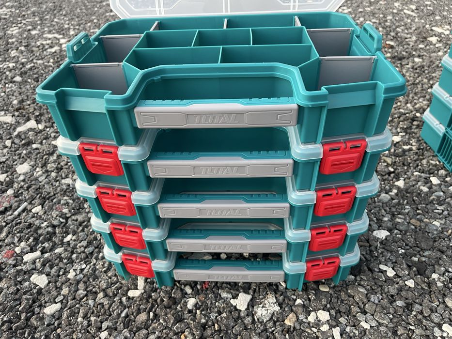 set 3 cutii modulare Total industrial pt organizare suruburi/pescuit