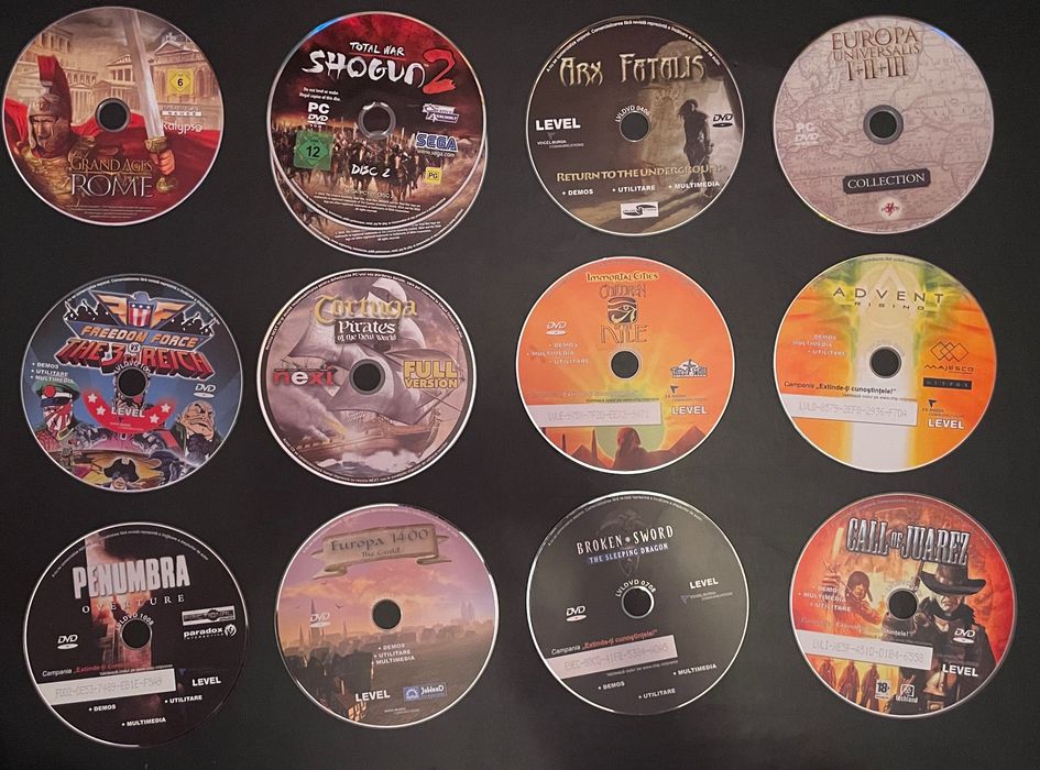 58 de jocuri video pe CD