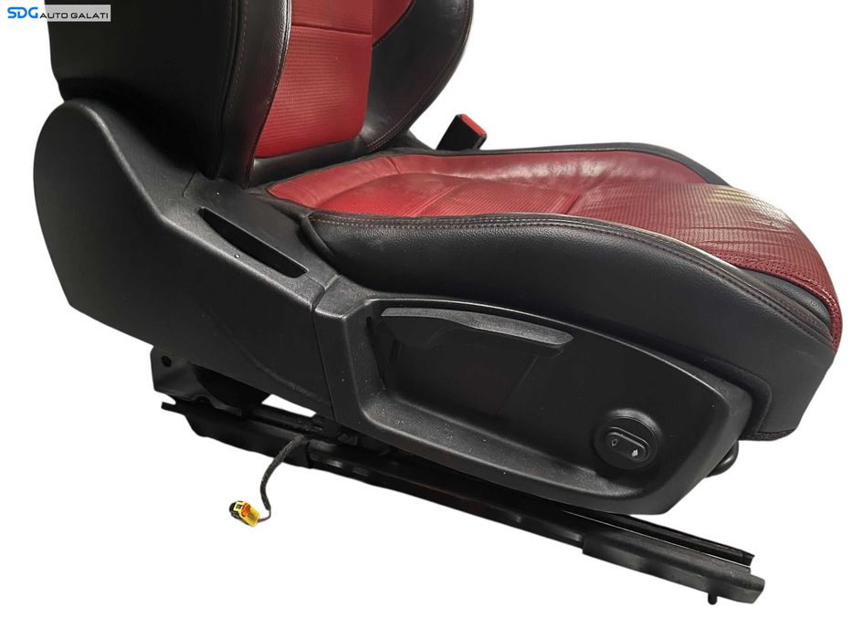 Scaun Dreapta Fata Pasager Piele Rosu Negru Jaguar XF X260 2015 - 2024 [B4765]