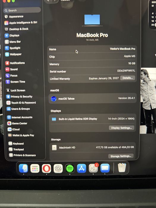 Apple MacBook Pro 14" M5 10C/10G 16RAM/ 512SSD