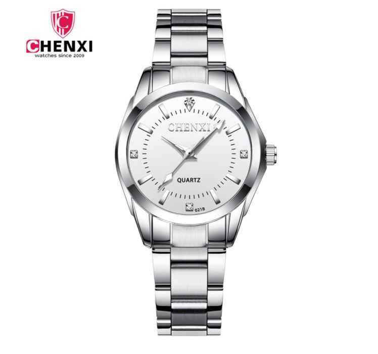 Оригинален Дамски ръчен часовник с кварцов механизъм и метална каишка