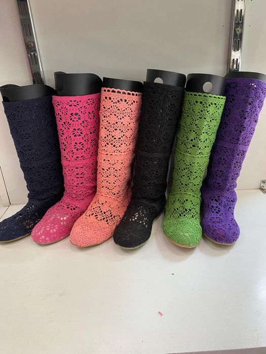 Cizme croșetate de vara marime de la 35-40