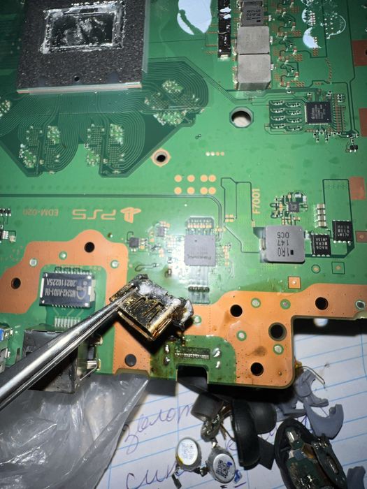 Ремонт PLASTATION 4/5  замена HDMI разъёма. ЧИСТКА