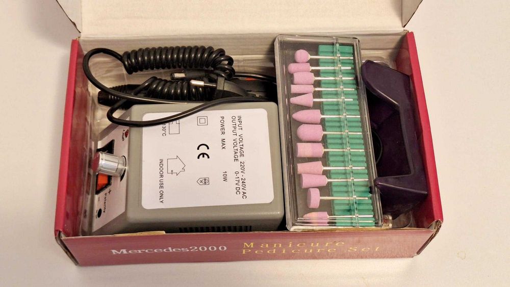 Pila electrica unghii Mercedes 2000 - Set manichiura / pedichiura 15.000 RPM