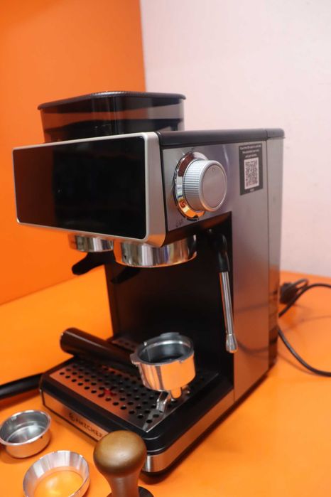 AMZCHEF Кафе машина Bean to Cup, 20-бара еспресо машина с мелачка