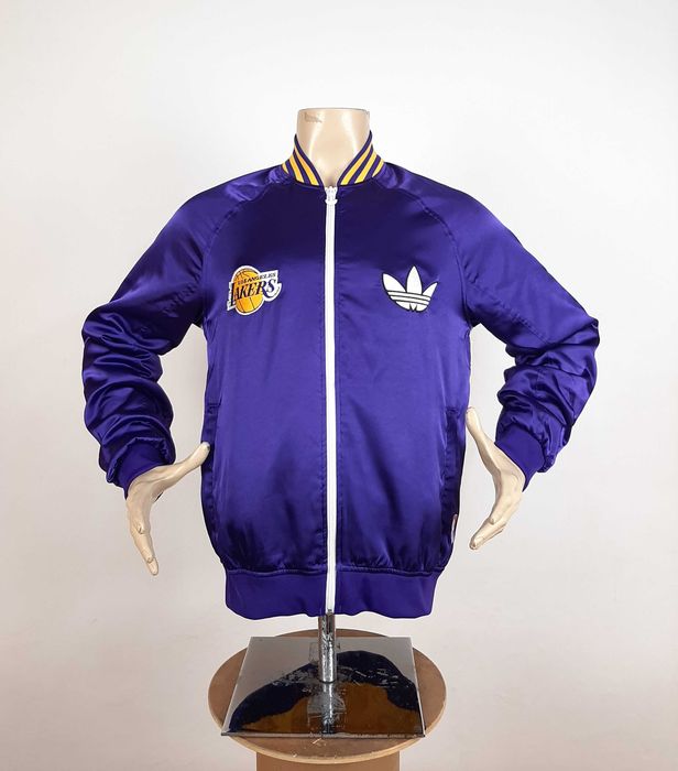 Adidas NBA LA Lakers Satin Bomber - Оригинално мъжко яке размер M