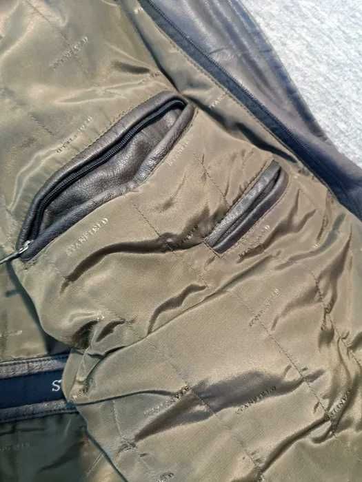 Geacă de piele bărbați Stanfield, model clasic, vintage, negociabil