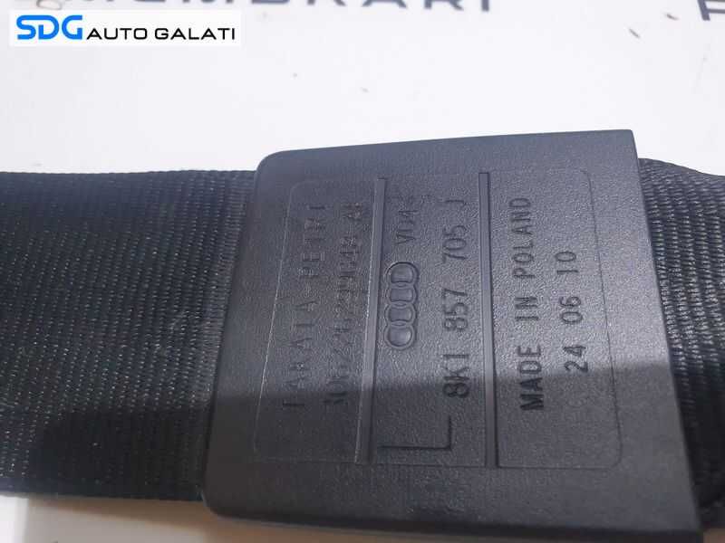 Centura Siguranta Stanga Fata Sofer Audi A4 B8 2008 - 2015 Cod 8K1857705J [LS0040]