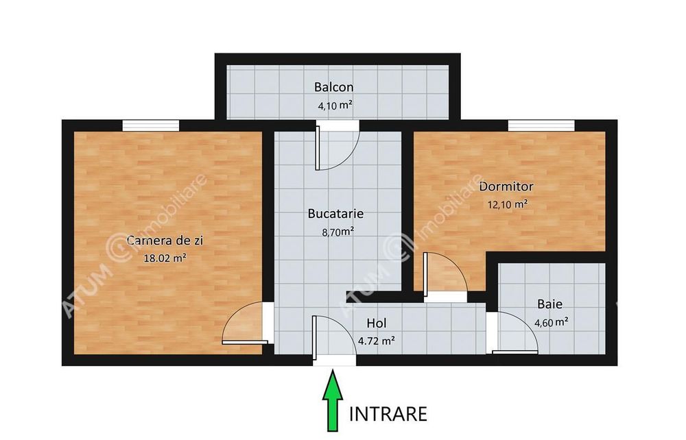 Apartament intabulat cu 2 camere la cheie etaj 1 zona Doamna Stanca