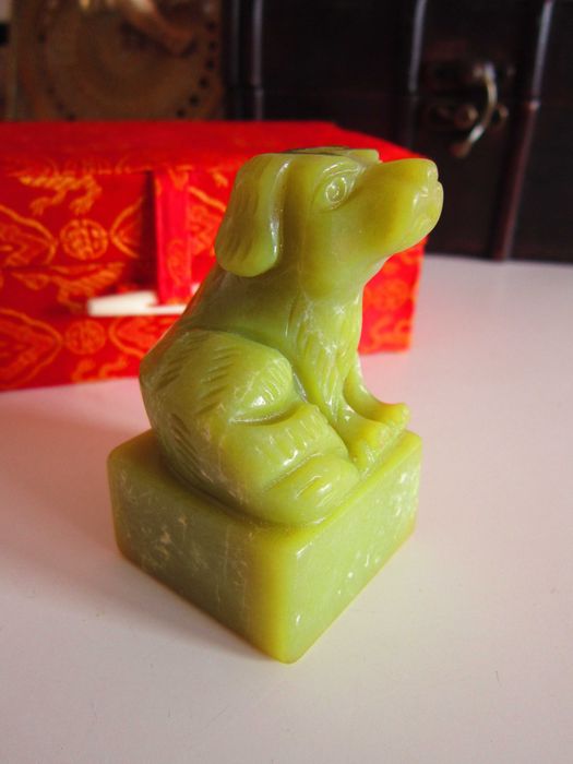 cadou deosebit Caine Fu (Foo)piatra set NICOLE China 1970