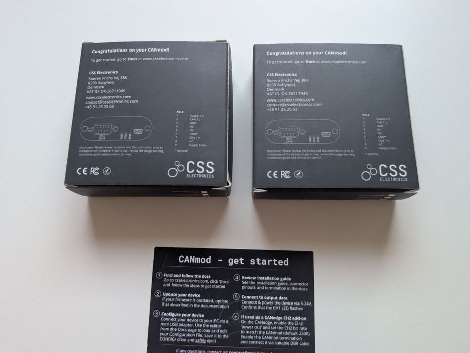 Module CSS CanMod Temp (TC to CAN DB9) + cititor CAN
