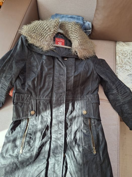 Палто  естествена кожа