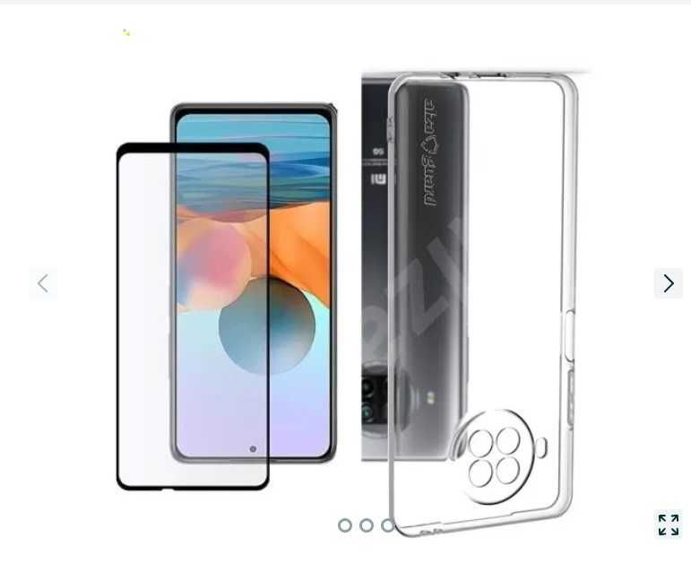 Husa Silicon si Folie Sticla 22D XIAOMI Redmi Note 12/13 PRO/14T PRO