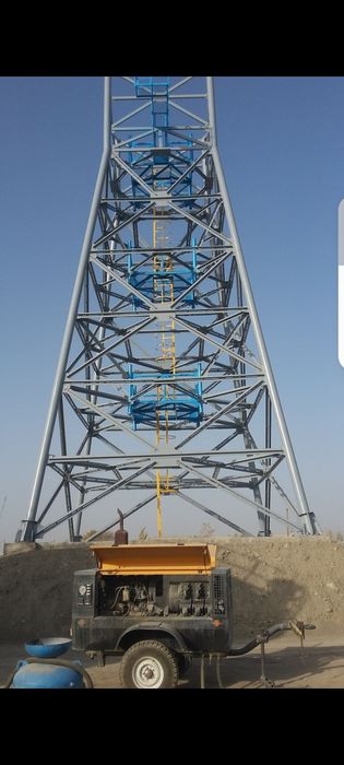 Пескоструйный очистка и огрунтовка, окраска поверхности метала