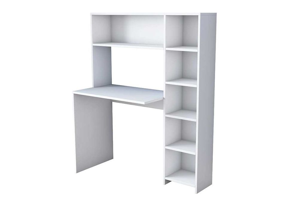 Бюро Puzzle-home 2025, ПДЧ, Сонома или Бял, 113x40x142cm, ПРОМО!