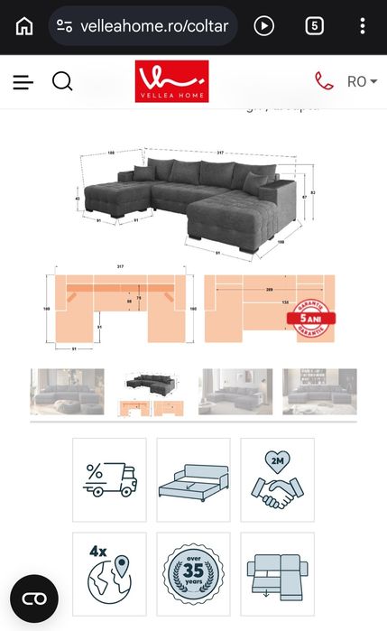 Set living de vânzare