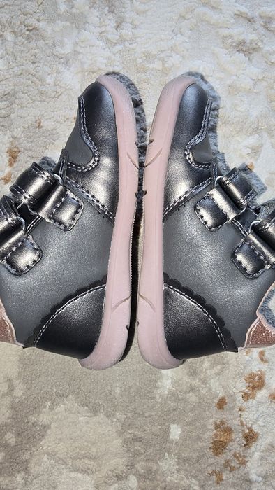 Pantofi copii fete din material sintetic Geox, Gri - B566DC_0NFBC_C1325