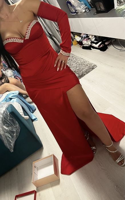 Rochie eleganta/nunta/ocazie /trena/bal/nasa