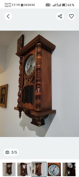 Ceas de perete cu pendul