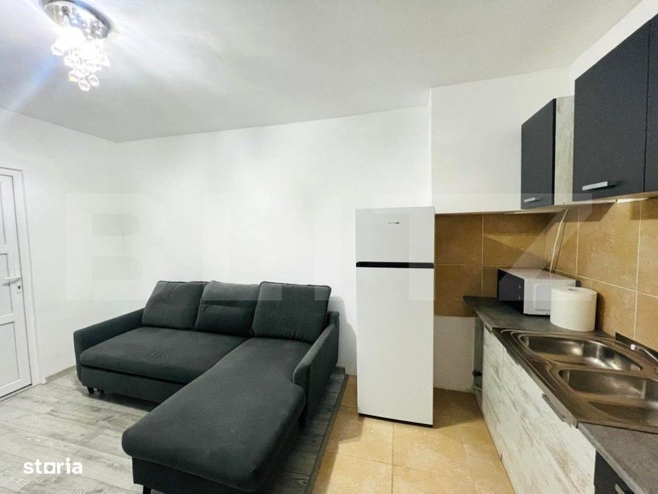 Garsoniera in centrul Clujului, 19 mp, 15 mp terasa, zona strazii Bari
