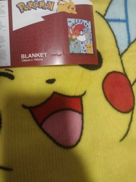 Pokemon Детско поларено одеяло Pikachu 160см