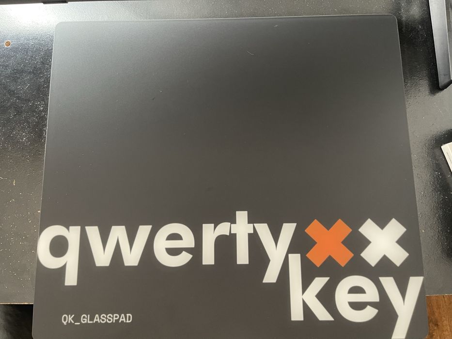 Qwerty glass pad