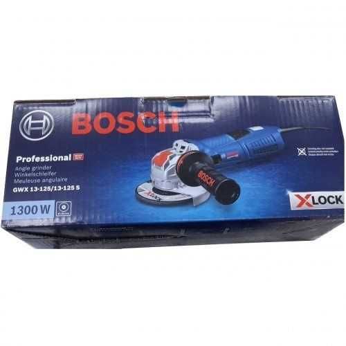Угловая шлифмашина BOSCH GWX 13-125 S с системой X-LOCK.