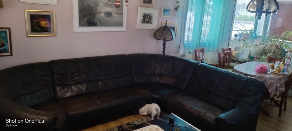 холна кожена гарнитура на четири модула