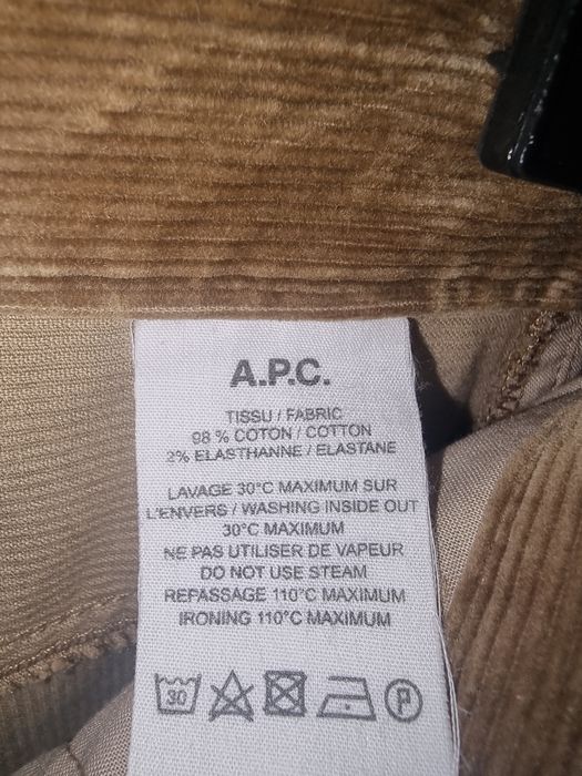 Pantaloni din reiat A.P.C