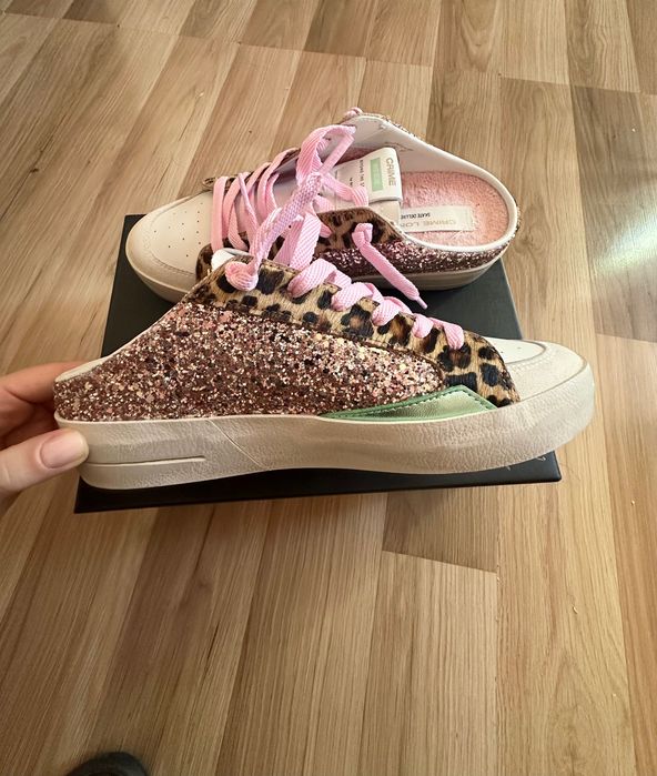 Tenesi decupati comozi Crime London, piele, 37