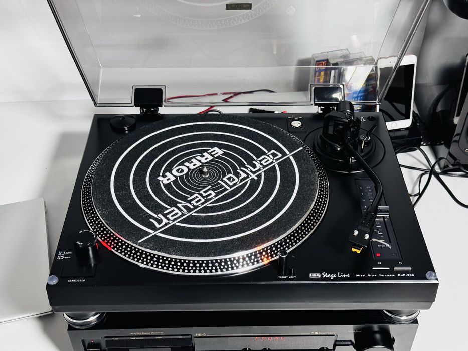 Pick-up Img StageLine DJP-200,direct drive,pitch adj,lamp dc12V