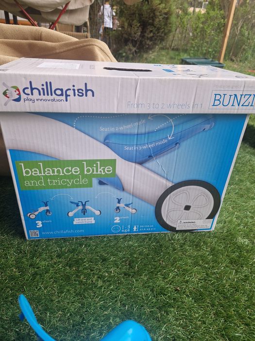 Колело за баланс Chillafish Bunzi 2в1 синьо и бяло