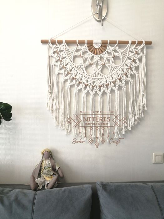 Бохо макраме панно