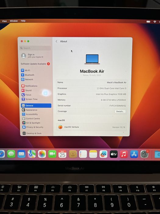 Macbook Air A2179 , model 2020, impecabil