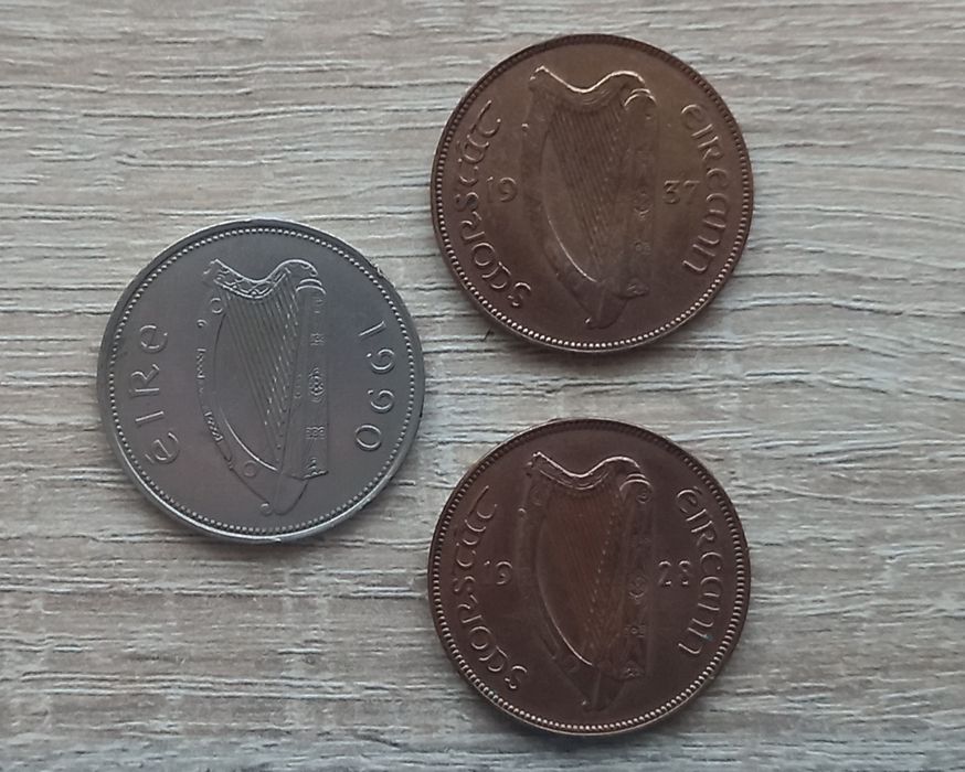 Лот ирландски монети (1928 - 1990)