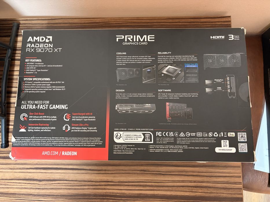Rx 9070 XT Asus Prime Sigilat