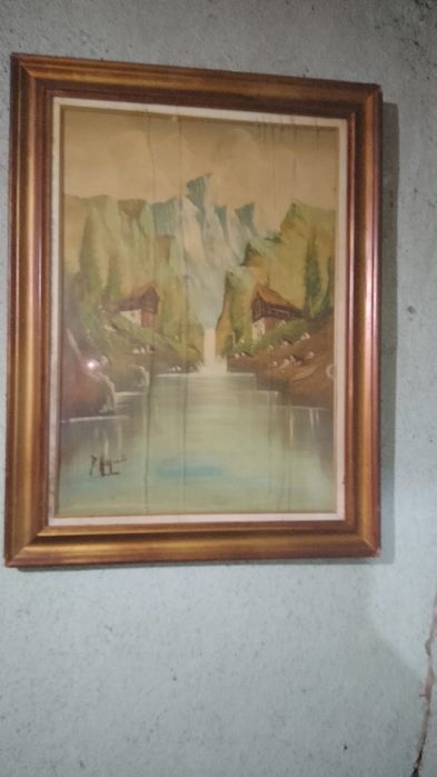 Tablou pe panza semnat in original tara de provenienta italia