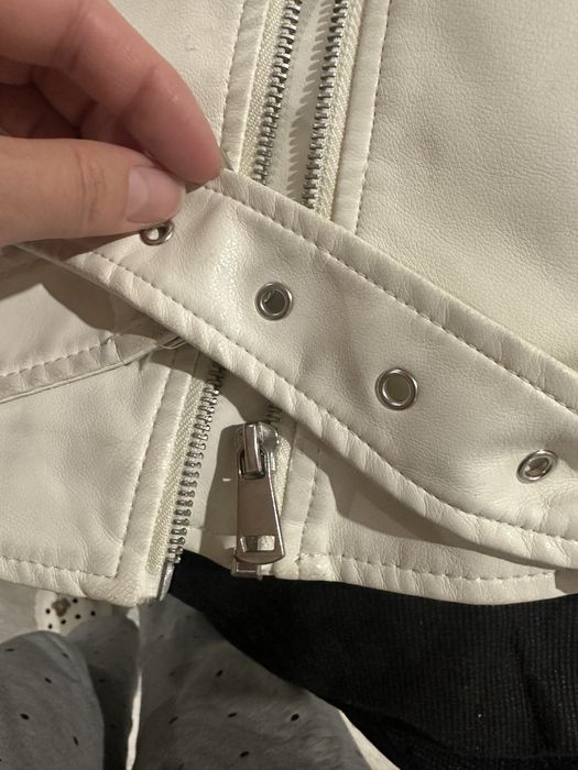 Кожанка оверсайз