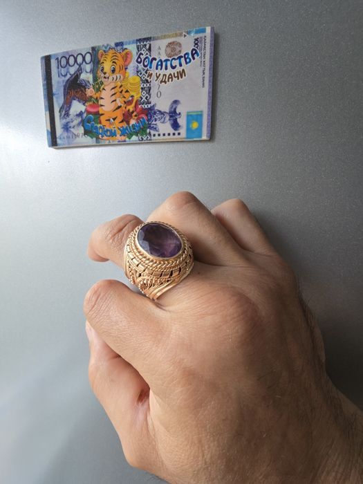 Перстень золотой,585пробы,22.5размер