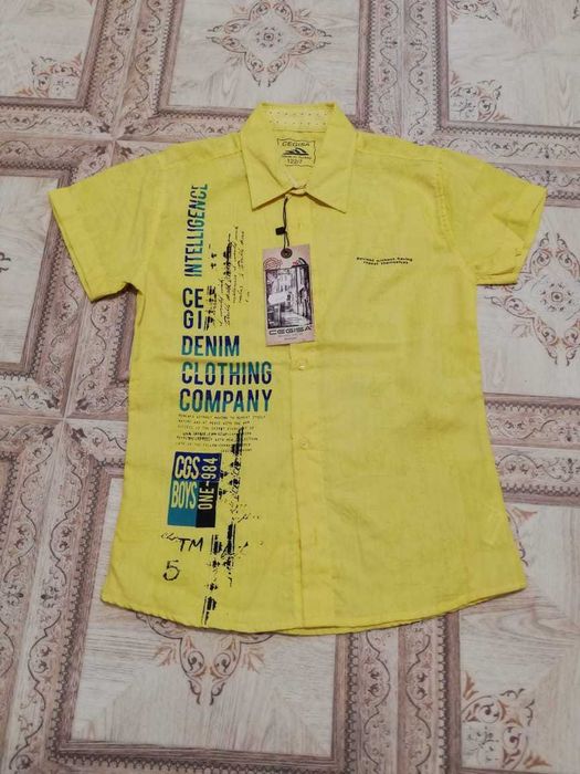 Рубашка лен для мальчика