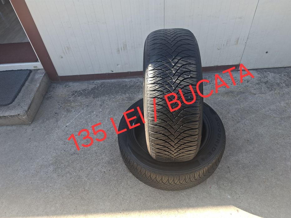 135 lei bucata! Doua anvelope ALLSEASONS/M+S/IARNA/VARA 215 55 r17 Goodride dot 2022