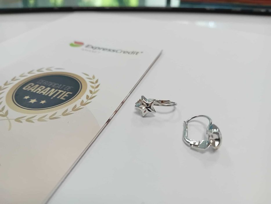 (Ag33) Cercei Aur 18K/Garantie 2 ani