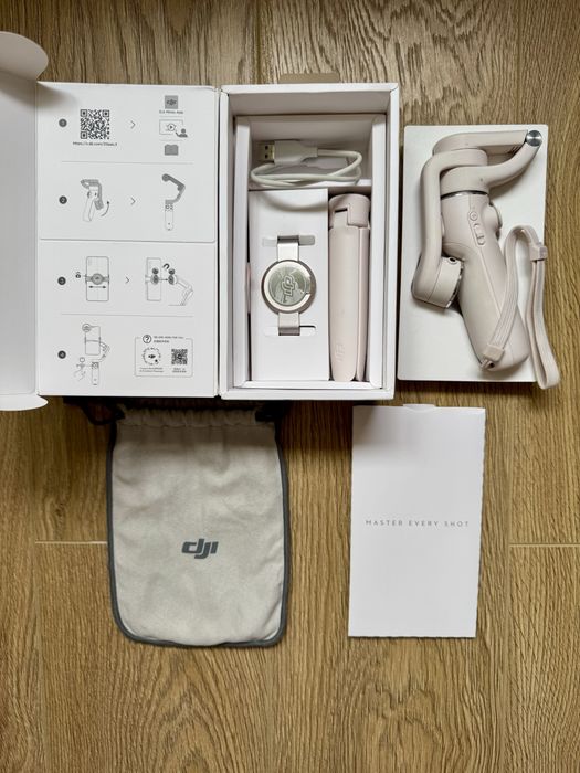 DJI OM5 Sistem de stabilizare pentru smartphone sunset white (alb-roz)