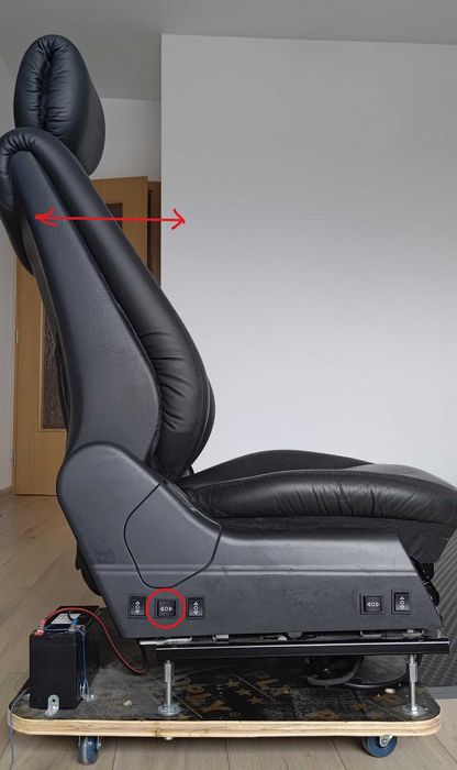 Геймърски стол - оригинална кожена седалка от Mercedes S-class W220