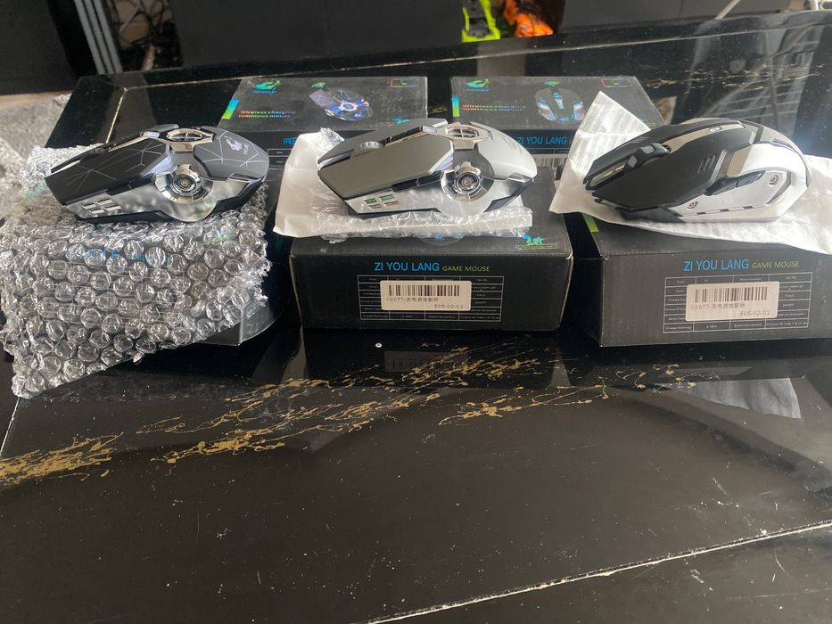 Безжични геймърски мишки 3 разновидности лед